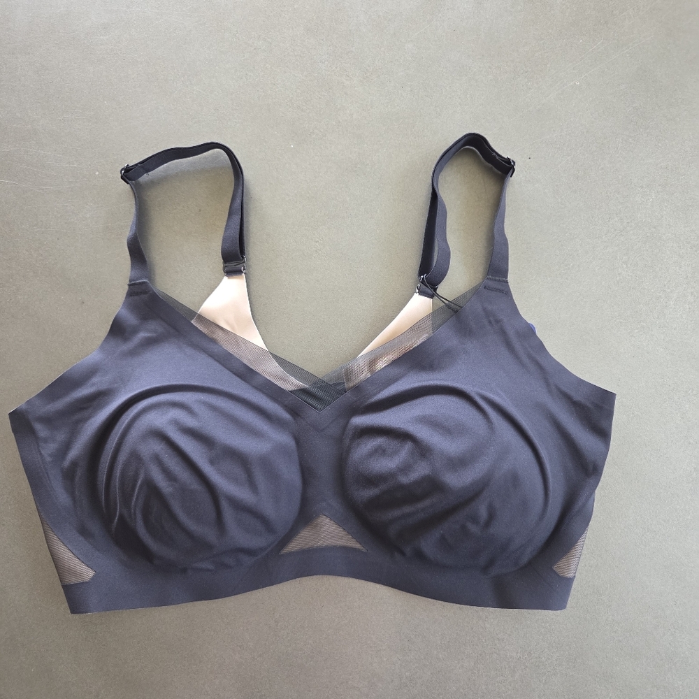 Honeylove Womens Black Wireless Lift Wear CrossOver Bra Size 2X New Runaway